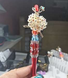 Crystal Flower white Pen 1