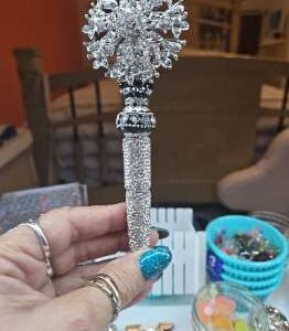 Flower Sapphire white Pen 1