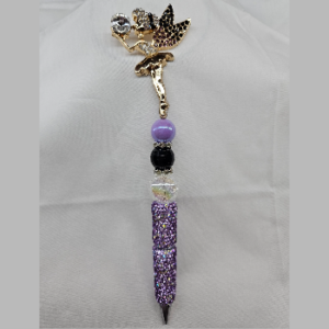 Ballerina - Purple crystal pen