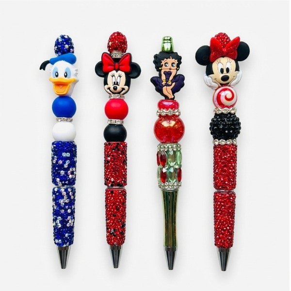 Group of Disney Pens, Donald Duck, Mini Mouse and Betty bop